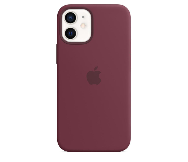Apple Silikonowe etui iPhone 12 mini dojrzała śliwka - 598762 - zdjęcie